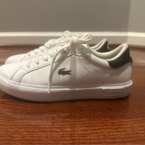 Lacoste Kids' White and Black Sneakers